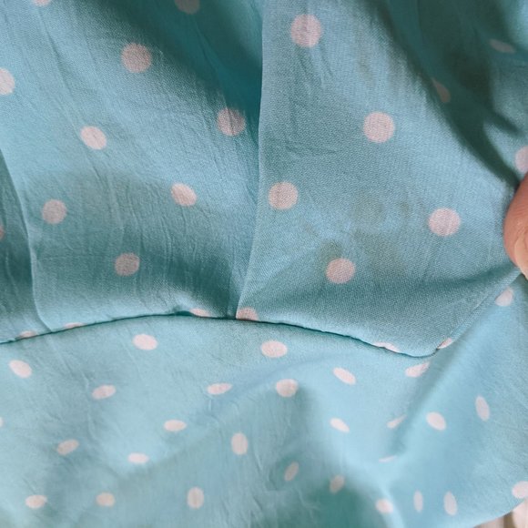 Studio Three Forty Two Blue Polka Dot Shirt Girls - Picture 2 of 5